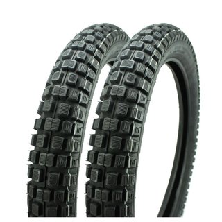 2 Reifen Mantel Rad pas. für Simson S51 S50 S70 S53 KR51 Schwalbe Spatz Star Habicht Enduro Cross VRM186