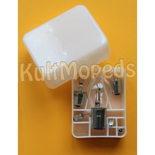 Glühlampen Ersatzkasten Sortiment 12V 25/25W für Simson S51 S53 SR50 Roller Bilux Unterbrecher Zündung 21W, 5W, 2W 1,2W, Sicherungen