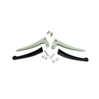 Griffe Alu Handhebel Bremse Kupplung für Simson S50 Schwalbe KR51 Star Sperber Duo Habicht Bremhebel Kuppkungshebel mit Befestigung Hülle Nippel