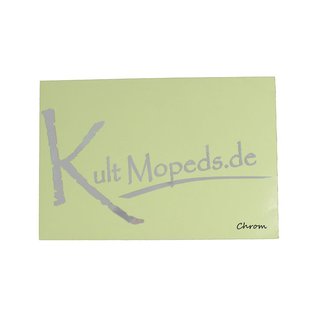KultMopeds.de Aufkleber Klebefolie Simson S51 S50 SR50 S53 KR51 Schwalbe chrom