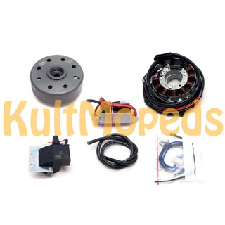 Lichtmaschine, kontaktlose Vape Zündung für Puch M125 12V 100W DC