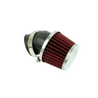 Luftfilter 45 Grad gewinkelt schwarz für Simson S51 S50 S70 KR51 Schwalbe Star Sperber Habicht Duo 30mm Anschluss