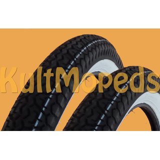 Mitas B7 Weisswand Reifen für Kreidler Florett K 54 RS RMC LF 2 3/4x17 17 Zoll Rad
