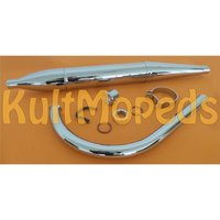 MZ Auspuff Zigarre mit Krümmer und Schellen RT 125...