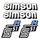 Simson 4x Klebefolie Tank Aufkleber Seitendeckel S51N blau weiß silber