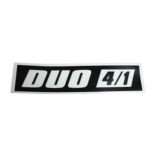 Aufkleber Simson Duo 4/1 Krause Schriftzug Klebefolie Logo schwarz klar Kleber