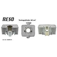 Reso LT60 Zylinder 60ccm für Simson S51 SR50 S53  SD50 KR51/2 Schwalbe Motor - Zylinder + Kolben & Dichtung mit Kopf Vollaluminumzylinder Nikasilbeschichtet