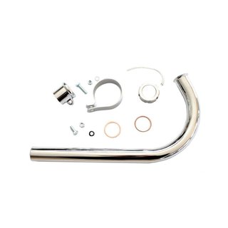 Simson SR2 SR 2 II E SR2E KR50 Krümmer 320 mm für Auspuff chrom Auspuffrohr Ø 28 mm