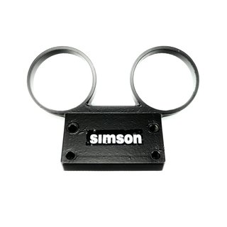 Armaturenträger Tacho Brille Simson S51 S50 S53  Tachometer Drehzahlmesser Black