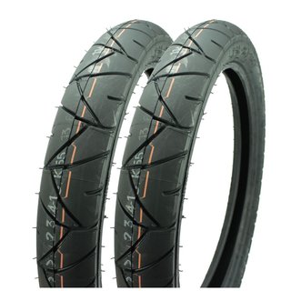 2 Reifen Mantel Rad pass f Simson S51 S50 S53 S70 S83 KR51 Schwalbe Spatz Star Sperber Habicht Duo Heidenau K55 2,75x16 46J Slick