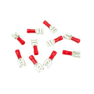 10 x Kabelschuhe 6,3mm für Simson KR51 Schwalbe S51 S50 Star MZ ETZ TS ES ETS 125 150 250 251 Kabelbaum Kabel 0,75-1,50
