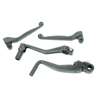 Griffe Schalthebel Kickstarter Carbon für Simson S51 S60 S70  S53 Aluminium