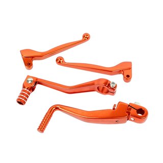 Simson Griffe Schalthebel Kickstarter orange S51 S60 S70  ALU
