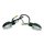 2 Tuning LED Mini Blinker 6V schwarz klar für Simson S51 S50 S70 S53 S83 SR50