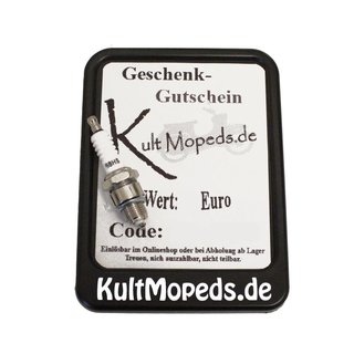 Gutschein in verschiedenen Werten für Simson oder MZ Teile Geburtstag Weihnachten Geschenkgutschein 20 25 30 35 40 45 50 55 60 65 70 75 80 85 90 95 100 150 Euro