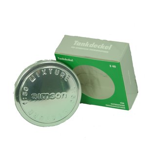 Tankdeckel Originaldesign 40mm Simson S51 S50 KR51 Schwalbe SR 2 Mixture 1:50 Alu poliert