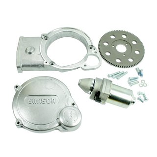 Simson Anlasser Set S51 Vape S70 SR50 SD50 E-Starter Deckel Lichtmaschine Elektrostarter