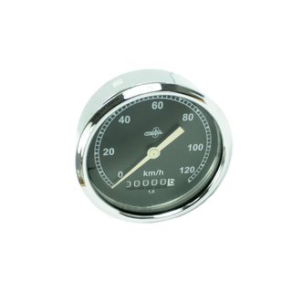 Tacho Tachometer pass f. AWO 425 Sport S T 80mm 120km/h Tachoglas gewölbt verchromt