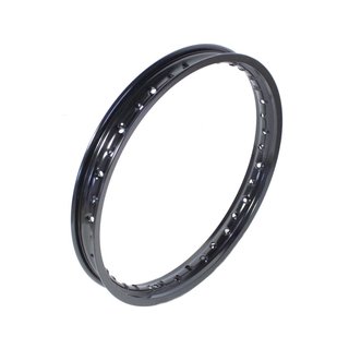 Felge Alu 1,50x16 schwarz für Simson S51 KR51 Schwalbe S50 S53 Spatz Star Sperber Spatz Habicht Duo Alufelge
