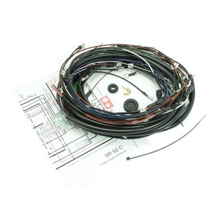 Simson SR50 C Comfort Kabelbaum Kabel Schaltplan 12V 35W Lichtmaschine Kabelsatz E-Zündung