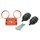 Tacho und DZM Armaturenträger  Orange für Simson S51 S50 S53 S70  mit Gummi Hüllen
