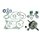 Lager Dichtungen Simmerringe Motor Kurbelwelle pas f Simson S51 SR50 Schwalbe S53 vorverdichtet