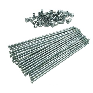 36 Speichen Chrom 163mm für MZ ETZ 125 150 250 251 301 Scheibenbremse RT125 Nippel Satz