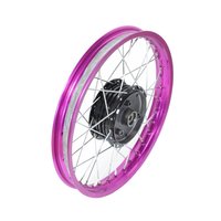 Alufelge lila, Speichen verchromt für Simson S51 S50...