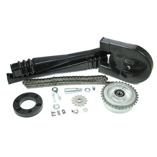 Kettenkit für Simson SR4-2 Star, SR4-3 Sperber, Kettenkasten + Kettenschlauch + Ritzel 14Z + Spanner + Kette 110
