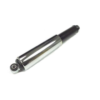 Sportfederbein, vorne 2,5cm kürzer als original für Simson KR51 Schwalbe Star Sperber Habicht Duo Tieferlegung (Lochmitten 285mm) schwarz u. Chromhülse