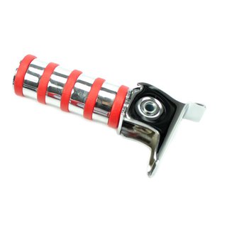 Fußraste chrom rot hinten für Simson S51 S50 S70 S53 KR51 Schwalbe Star Sperber Habicht Spatz Tuning Sport