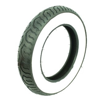 Weisswandreifen B12 42J Sava Mitas MC12 3,00x10 für Piaggio Vespa PK 50, 80, 125 & 50S, 50N, Primavera 125, Sprinter 90, Racer 90, Simson Star 50 & Star 125, Benelly Scooty 50, Buffalo Wind 25, Derby Vamos 25, E-Max Elektroroller & City 80L