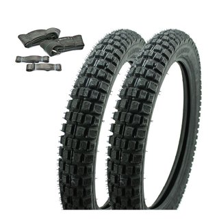 2 Heidenau K46 Reifen mit Schlauch + FB für Simson S51 S50 S70 S53 KR51 Schwalbe MC 46M
