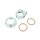 Krümmermutter + Schelle + 2 Dichtungen Auspuff Befestigung für Simson S51 S50 S70 S53 KR51 Schawlbe Star Sperber Habicht Duo 28mm