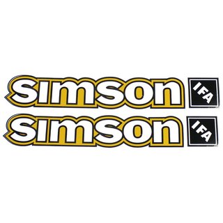 1 Paar Aufkleber Tank gelb IFA für Simson S50 S51 KR51 SR50 Klebefolie Kleber