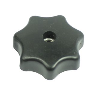 Sterngriff Sterngriffmutter schwarz flach M6 Haube Motor Abdeckung für Simson Schwalbe KR51 SR50 SR80 Spatz Star Sperber Habicht pas. f. MZ ES TS 125 150 175 250