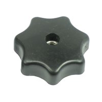 Sterngriff Sterngriffmutter schwarz flach M6 Haube Motor...