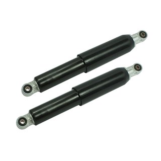 Simson Federbein Set, hydraulische Federbeine schwarz hinten Beifahrer Sozius Stoßdämpfer Schwalbe KR51/1 Spatz Star
