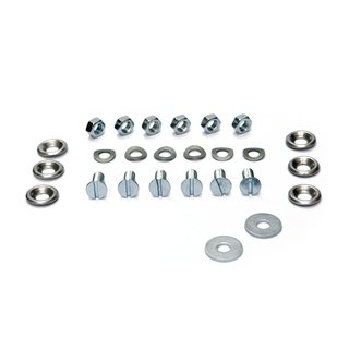 Trittbrett Befestigung Set Schrauben + Muttern + Teller für Simson KR51 Schwalbe Edelstahl V2A