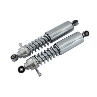 Federbeine für Simson S51 S50 S70 Enduro Stoßdämpfer Federung 2x verstellbar mit langer Chromkappe Chromhülse