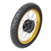 Komplettrad vorn Felge gold Nabe schwarz, K55, Speichen...