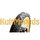 Komplettrad vorn Felge gold Nabe schwarz, K55, Speichen Edelstahl