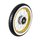 Komplettrad  Felge gold Nabe silber IRC Weißwandreifen, Speichen chrom pas. f Simson S51 S50 S70 KR51 Schwalbe Star etc.