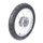 Komplettrad vorn auf Alu Felge mit VeeRubber VRM099, Speichen verchromt pas. f. Simson S51 S50 KR51 Schwalbe Spatz Star Sperber Habicht
