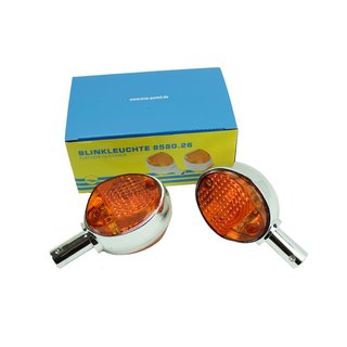 Tuning Blinker Chrom Simson KR51 Schwalbe Star Sperber Habicht pas. f. MZ ES 150 125 175 250