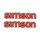 2 Aufkleber für Simson S50 Tank Schriftzug rot Kleber Logo Wasserbild NEU
