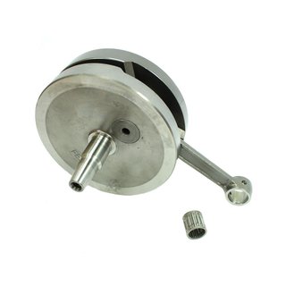 Kurbelwelle MZ TS150 TS125 4 Gang Motor 15mm Bolzen neuer Typ /3 Innengewinde auf beiden Seiten
