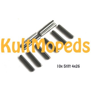 10 Bolzen Hauptständer pass f Simson KR51 Schwalbe Star Sperber Kerbstift 4x26