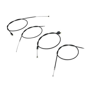 Bowdenzug Satz ETZ250 und TS250, TS250/1 normaler Lenker, schwarz Gas Kupplung Bremse Choke
