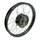 Felge schwarz, Nabe schwarz Speichen chrom für Simson S51 S50 S53 Spatz Star Star Sperber Habicht KR51 Schwalbe Duo